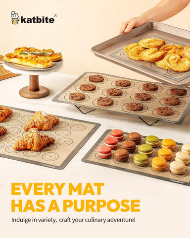 Katbite dishwasher-safe silicone mats, easy care and durable daily use.