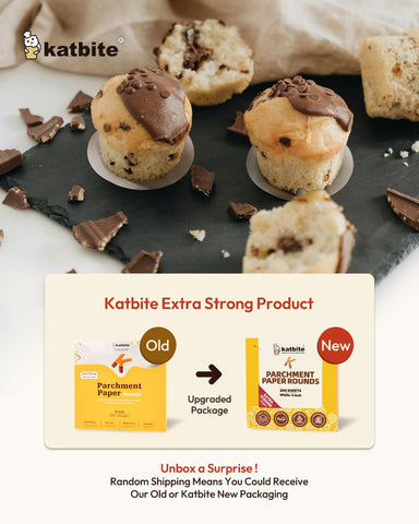 Katbite parchment with silicone coating prevents sticking and simplifies cleanup