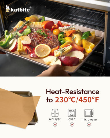 Katbite 9x13 sheets are versatile for freezing, microwaving, and air frying