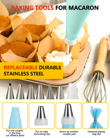 Katbite piping bags set of 2 for clean batter transfer