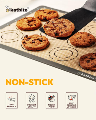 Katbite ties and piping bag for neat storage and decorating flexibility.