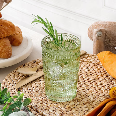 Kate Aspen 13oz glasses ideal for water, juice, or cocktails