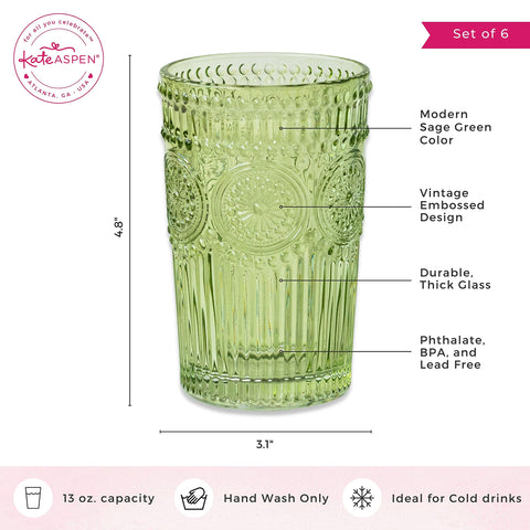 Kate Aspen hand-wash-only care to keep vintage texture pristine
