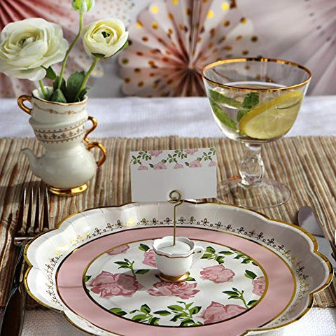 Dimensions of Kate Aspen Tea Time Whimsy pieces