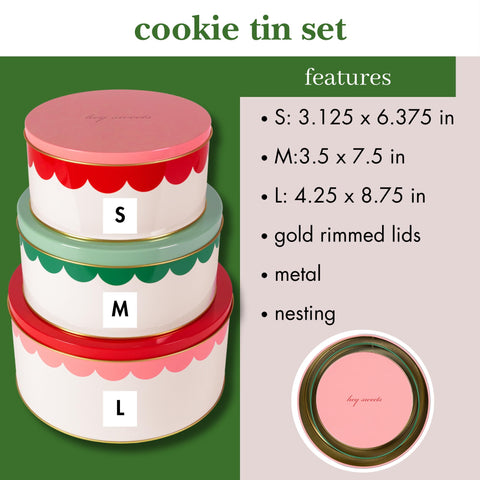 kate spade new york decorative tins large lid roomy for larger batches of festive treats.