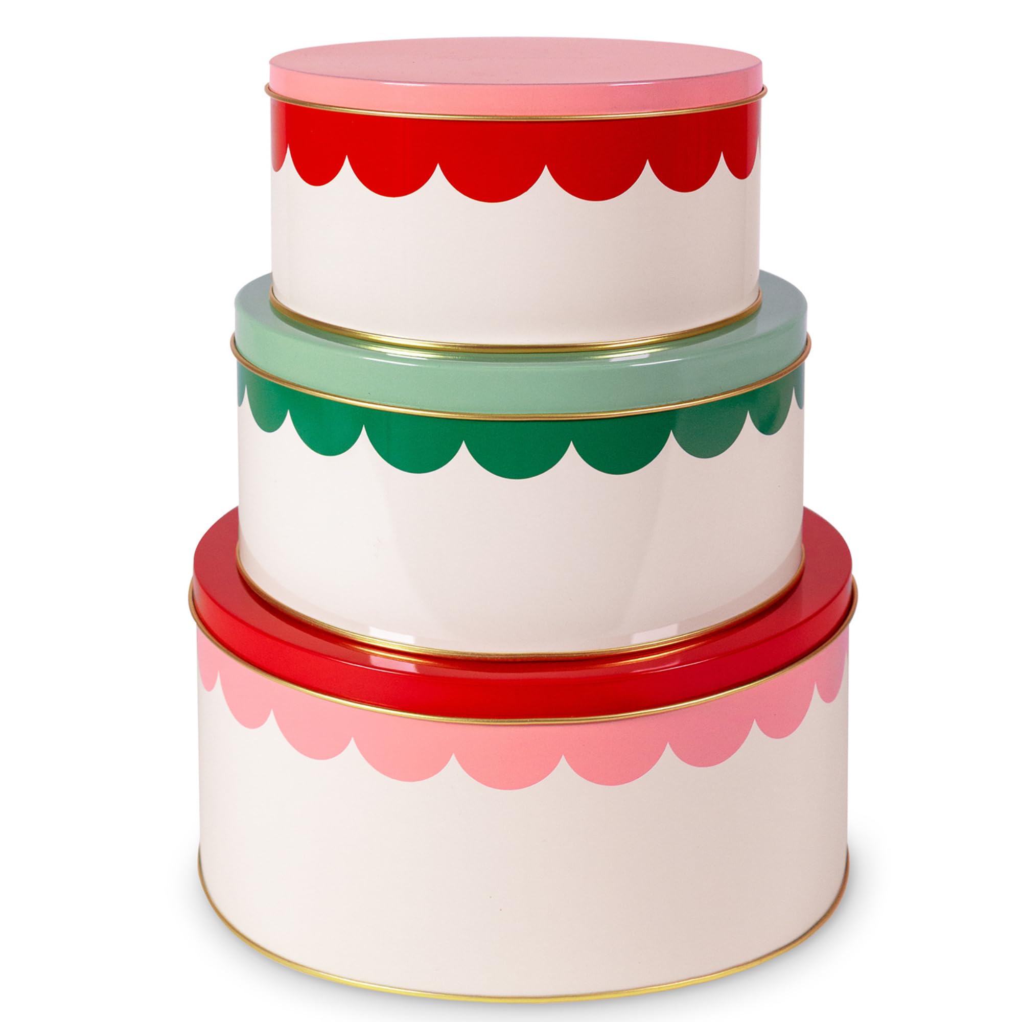 kate spade new york decorative tins medium lid ideal for storing holiday cookies and snacks.