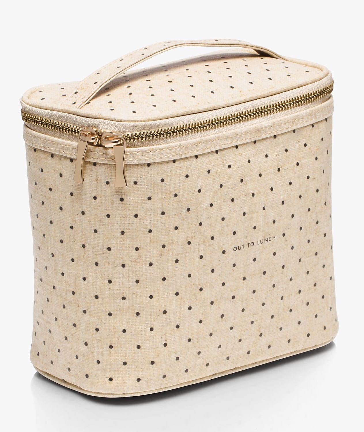 Kate Spade New York Deco Dots compact size 8x4-5x7-23 inches, ideal for on-the-go lunches