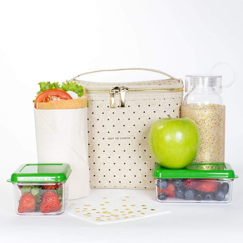Kate Spade New York Deco Dots tote for daily lunches and snacks