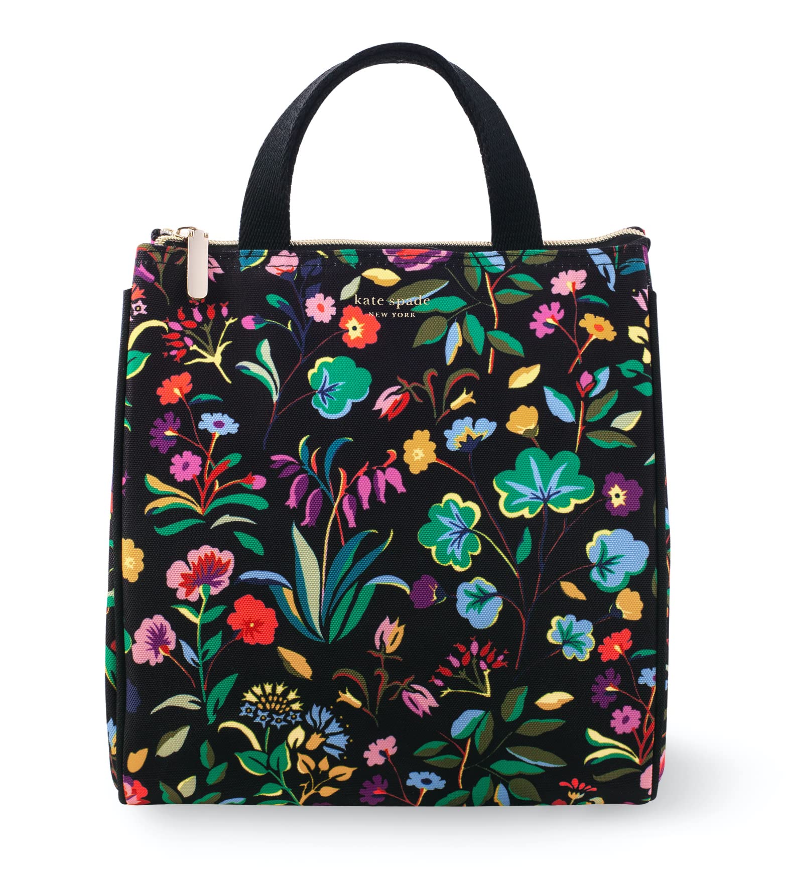 kate spade new york portable soft cooler lunch bag with zip closure for secure travel