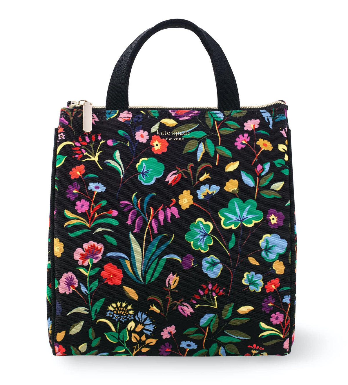 kate spade new york portable soft cooler lunch bag with zip closure for secure travel