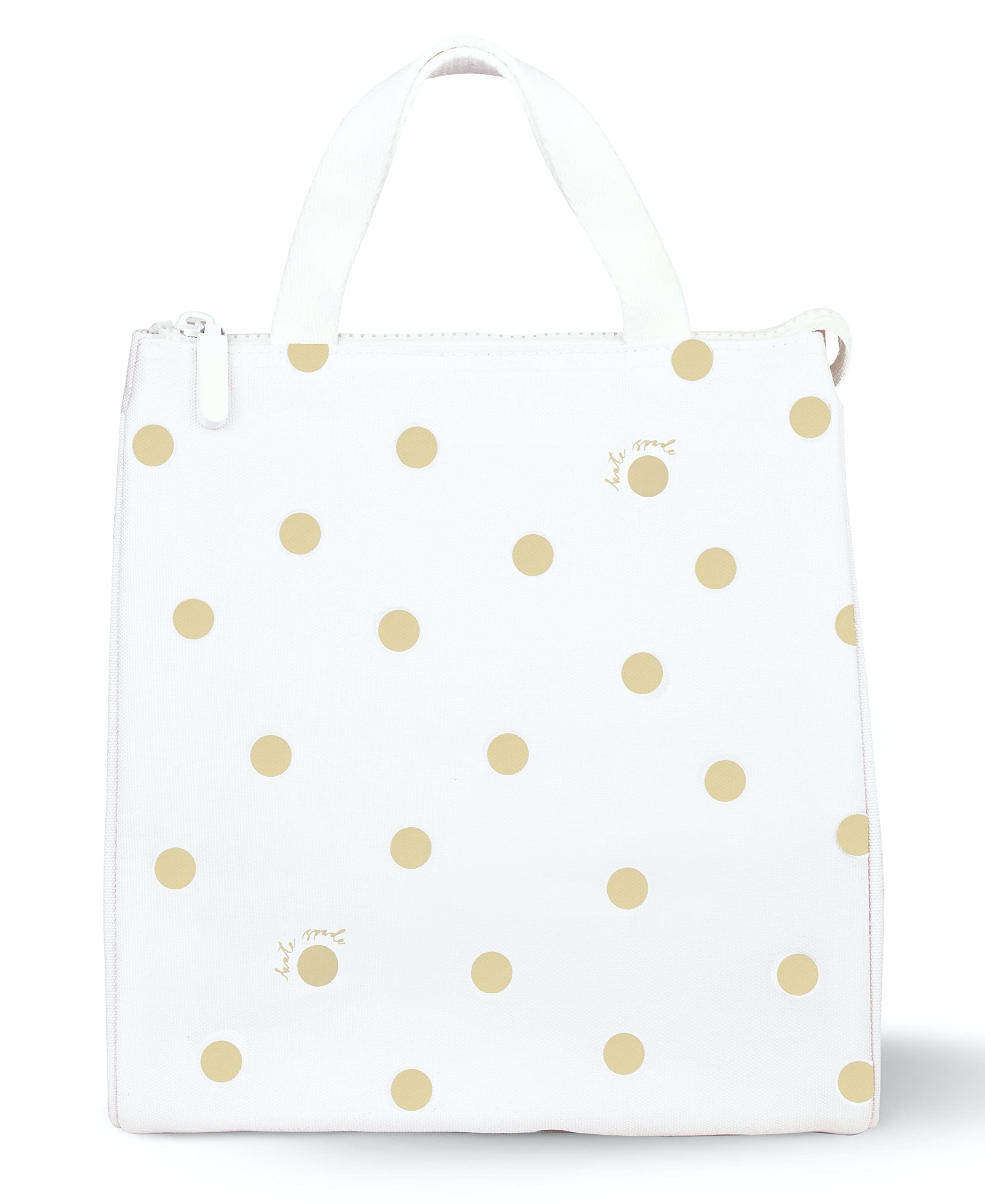 kate spade new york soft cooler lunch bag with zip closure keeps contents secure during commute