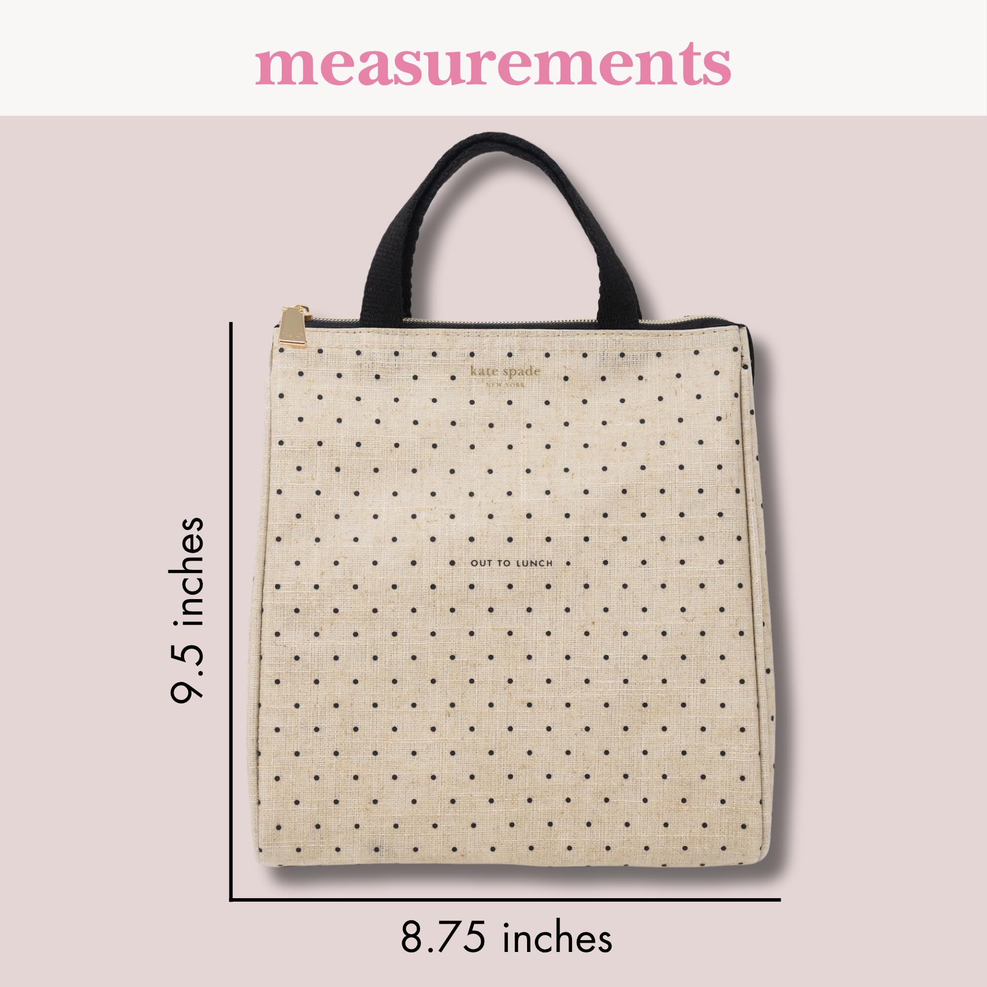 kate spade new york soft handles, structured base for upright standing and organization