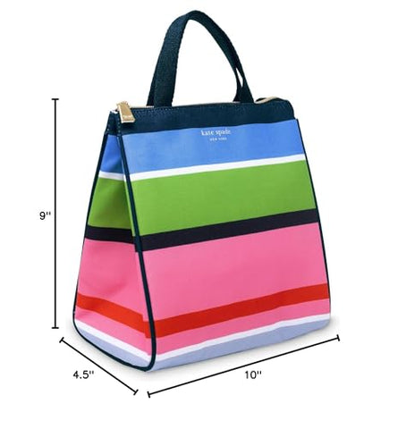 kate spade new york sunny day stripe lunch bag picnic ready and versatile