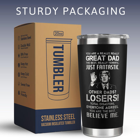 KATLADIZ dad tumbler with durable stainless steel body for adventures