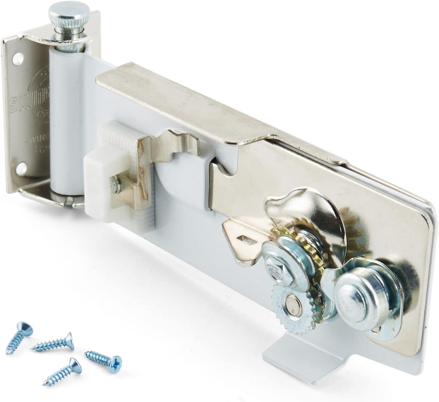 Katouigb Swing-A-Way gear-driven cutting wheel delivers smooth openings.