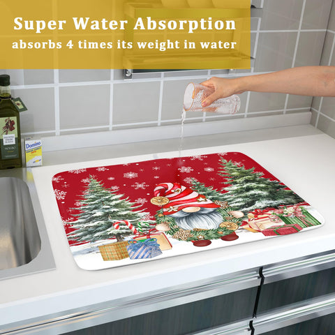 Kawani 18x24 inch size fits most counters and coffee bars.