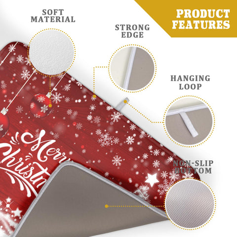 Kawani double-sided absorbent dish drying mat protects and dries utensils