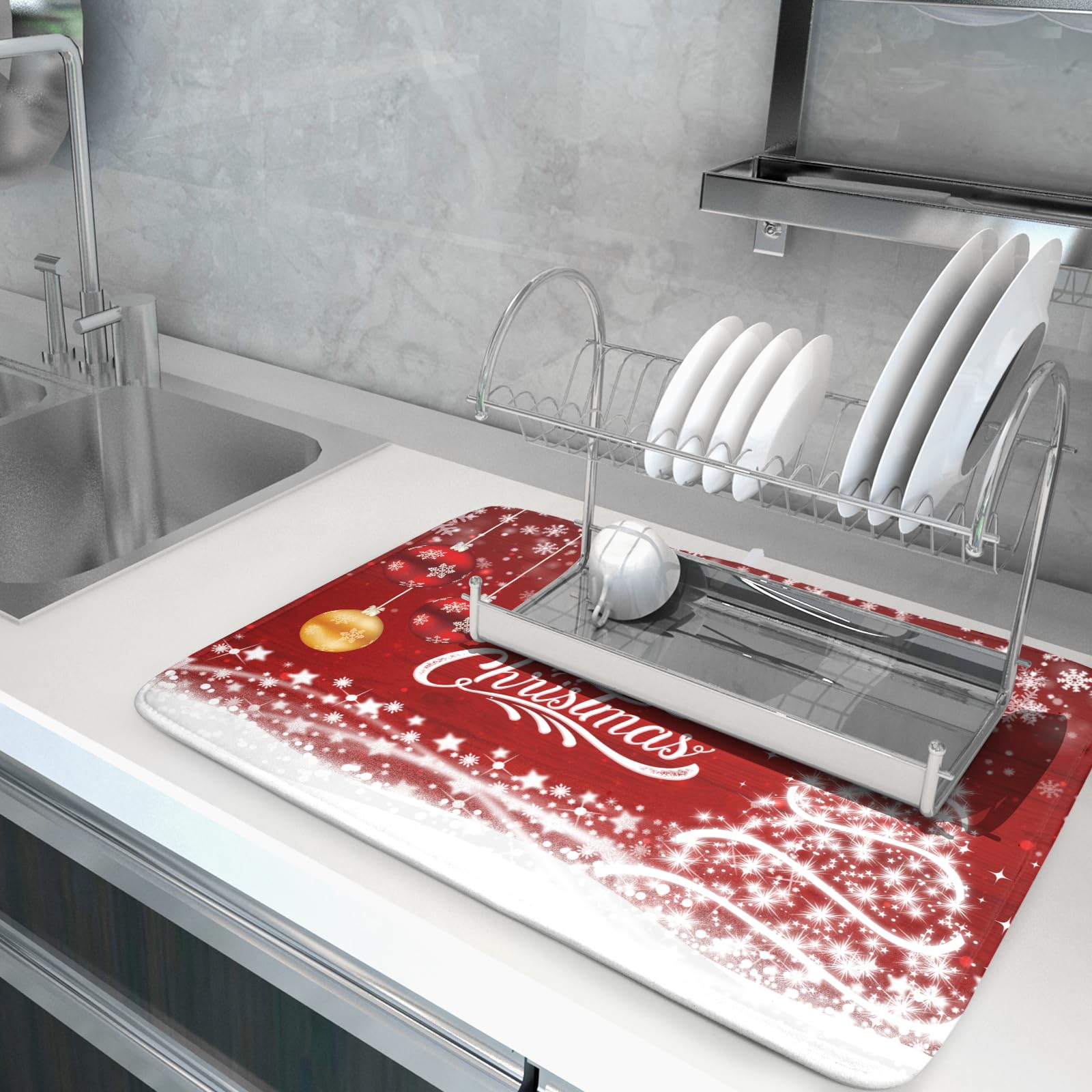 Kawani protective counter pad doubles as cushion for dishes and cups
