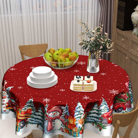 Kawani tablecloth is machine washable and quick to dry for busy homes.