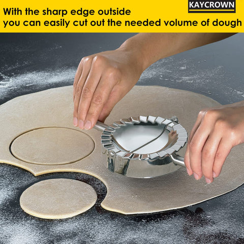 Kaycrown Empanada Press ergonomic handles support confident press and release.