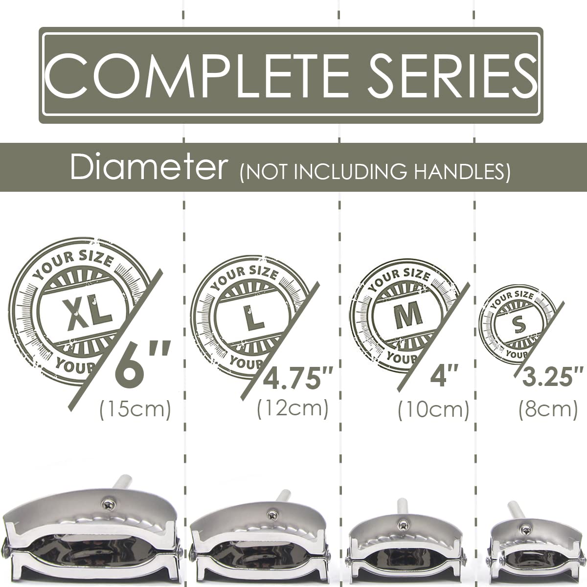 Kaycrown Empanada Press L 4.75in fits mid-size dumplings for weeknight meals.