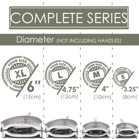 Kaycrown Empanada Press L 4.75in fits mid-size dumplings for weeknight meals.