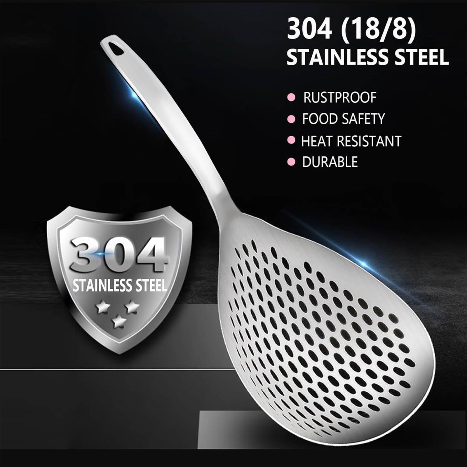 KayCROWN ergonomic 1-inch handle designed for safe hot oil use
