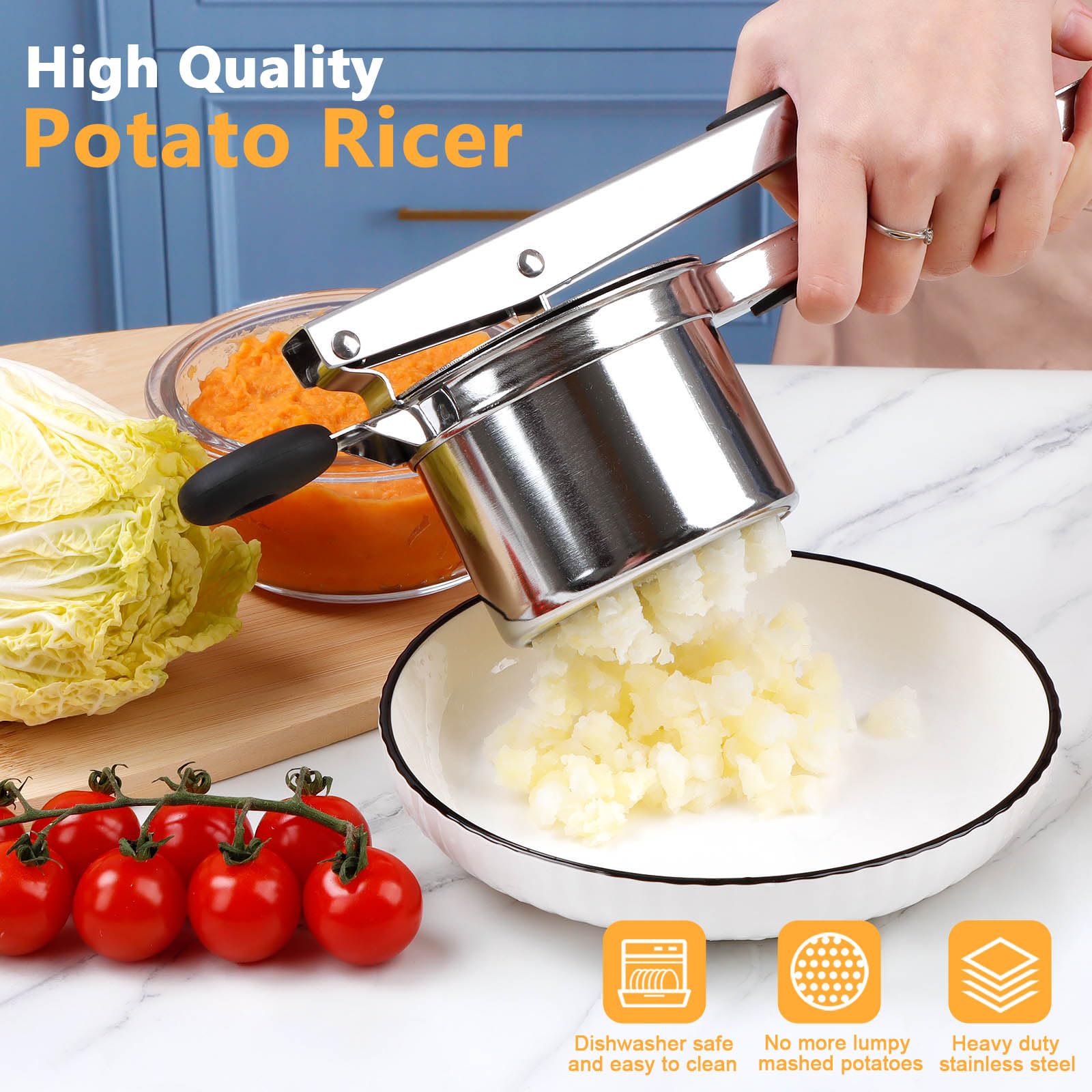 KAYCROWN dishwasher-safe design simplifies cleaning after meals.