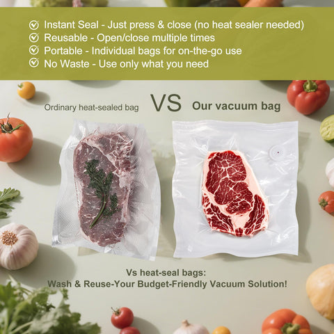 Kayiant puncture-resistant bags prevent leaks when handling bones or sharp edges.
