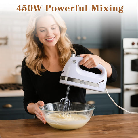 KBOBEY storage case holding mixer, beaters, and dough hooks