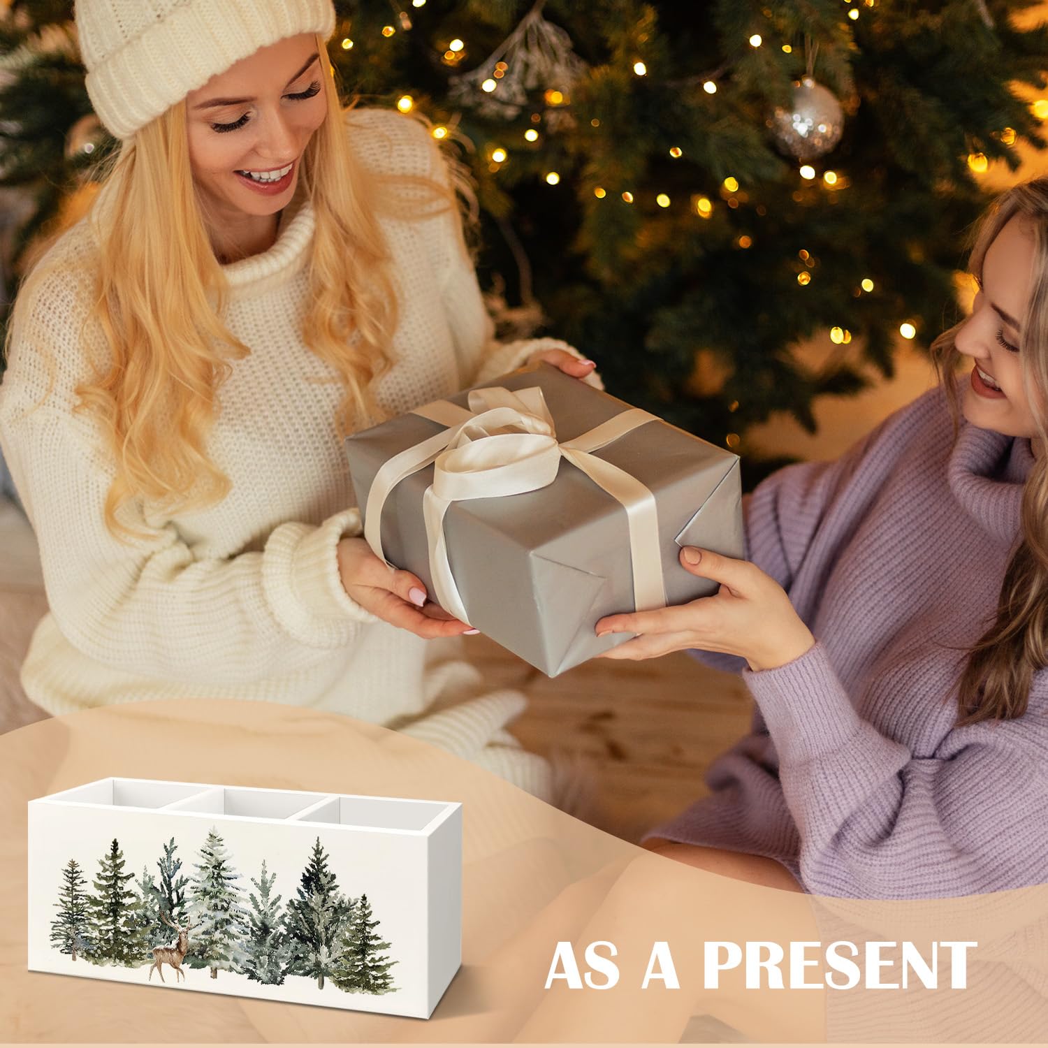 KBRCT dining table seasonal wooden decor enhances cozy ambience