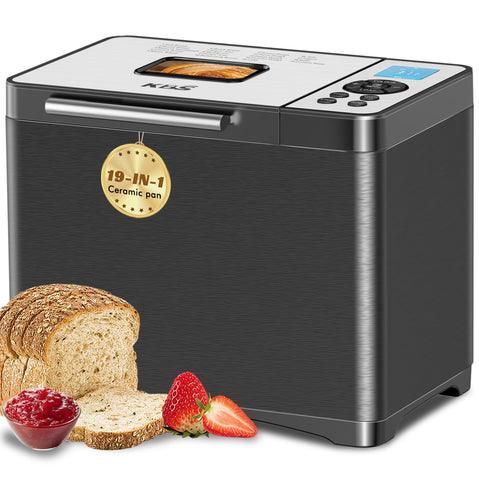 KBS 19-in-1 bread maker control panel for easy program selection