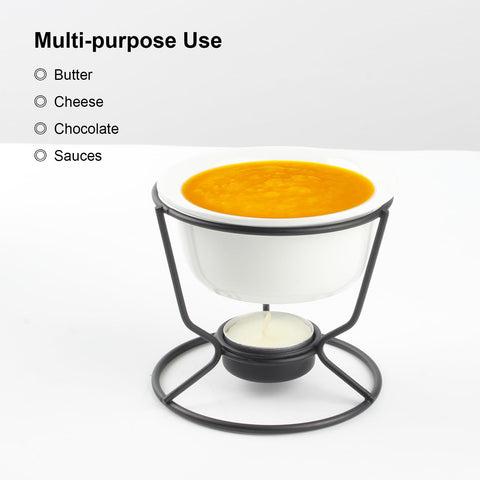 KCGANI 5oz butter warmer dish ideal for sauces, steaks, and chocolate.