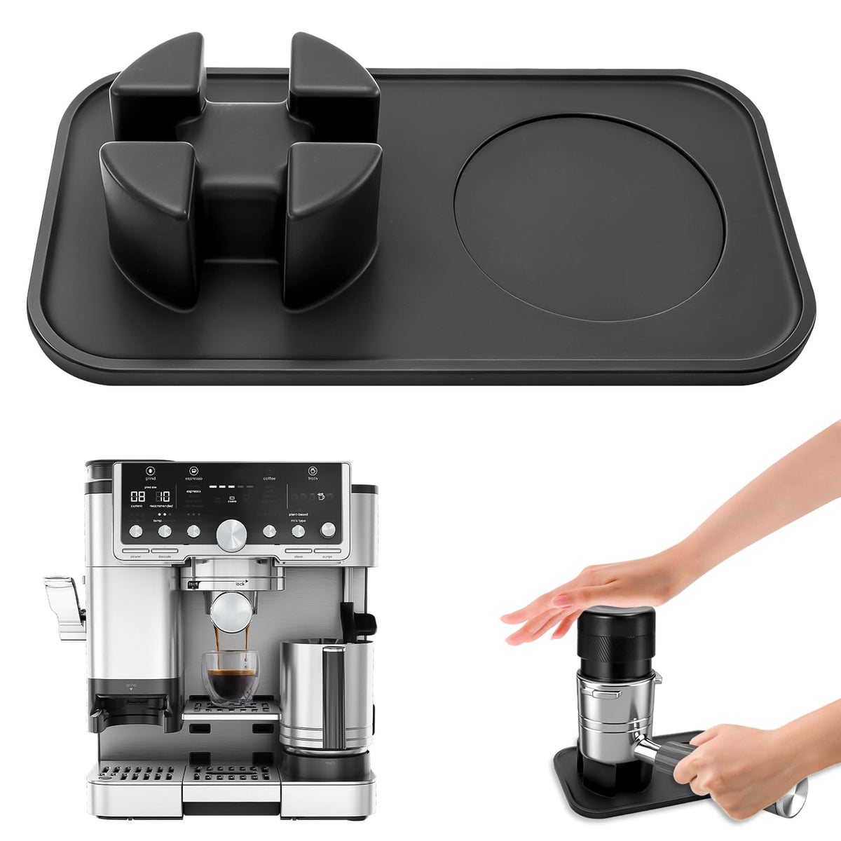 KCMOSGI tamping mat for Ninja Luxe Cafe ES601/ES701 with focused tamping surface