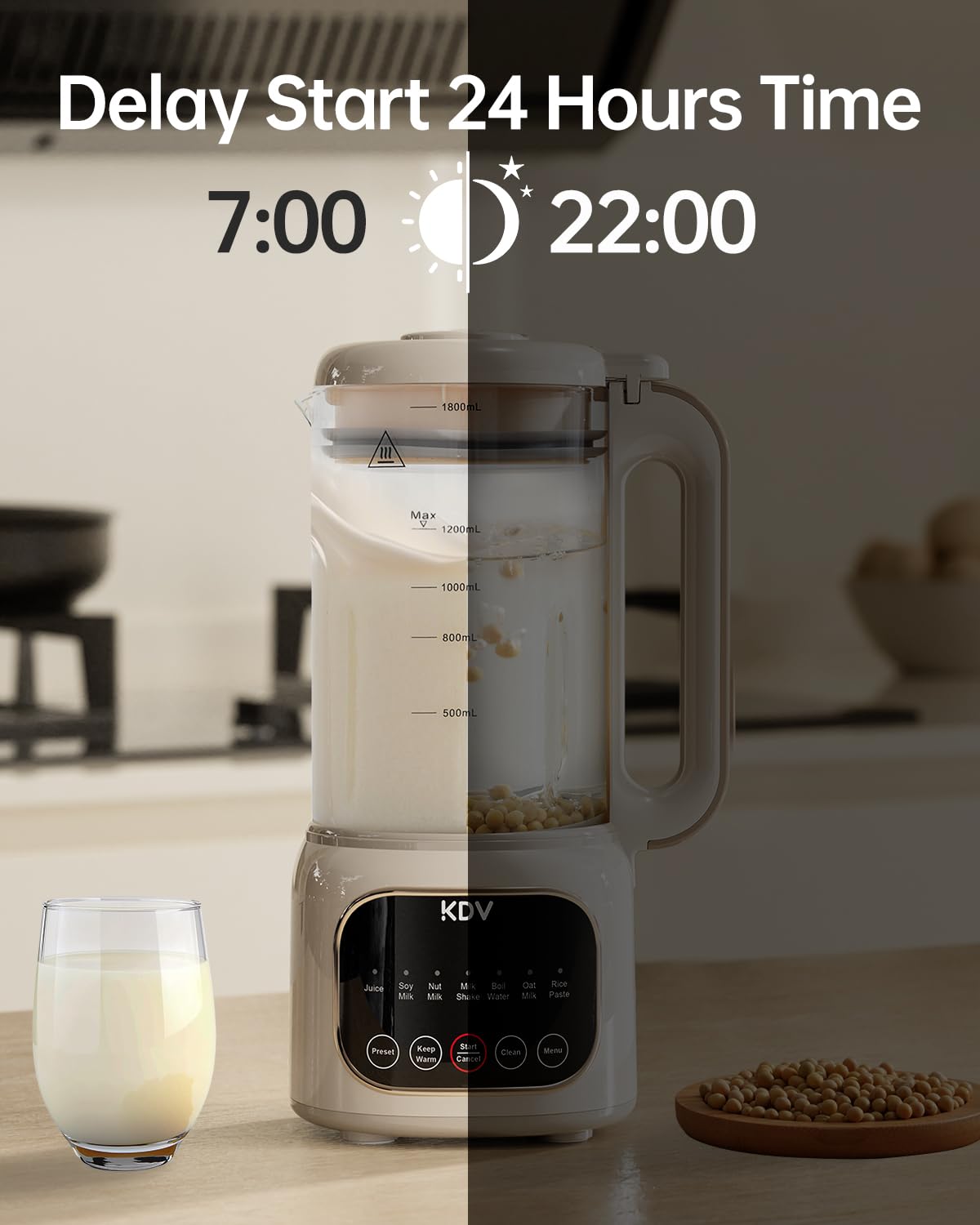 KDV 60oz container showcases large batch capacity for family servings