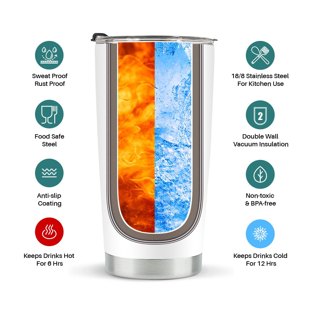 kdxpbpz Music Lovers Tumbler stainless steel body highlights durability