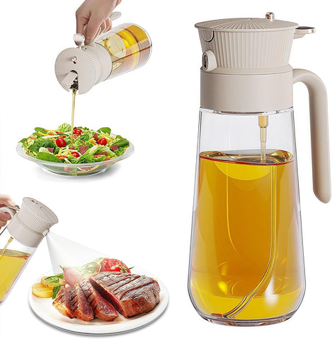 Keaixinyu 2-in-1 oil dispenser and sprayer for precise cooking control