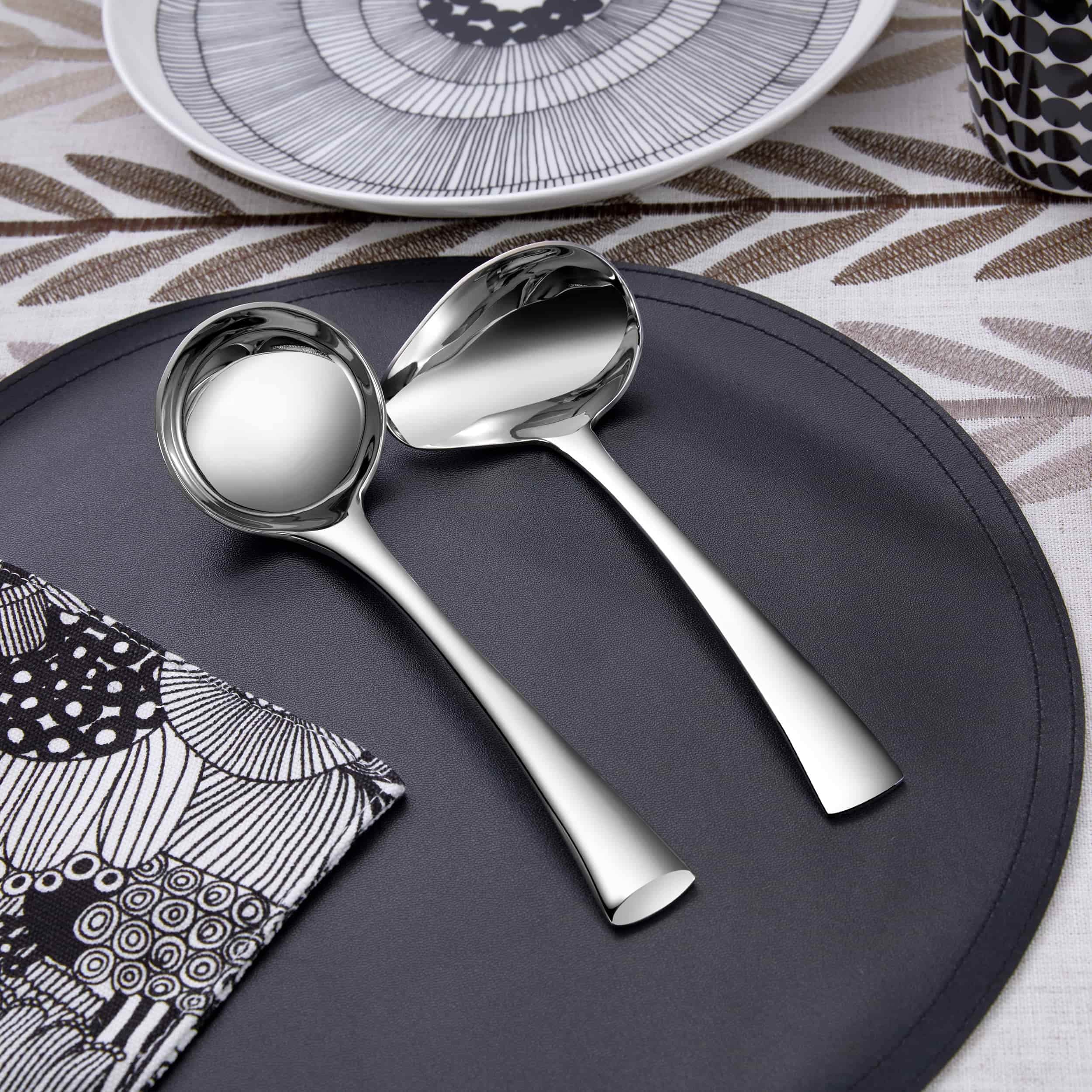 KEAWELL Austin ladle close-up shows premium 18/10 stainless steel.