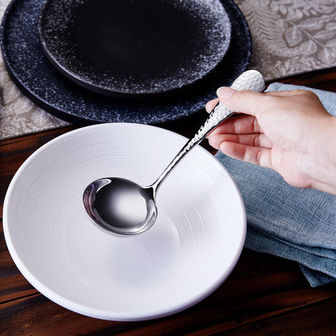 Keawell dishwasher-safe gravy ladle offers convenient cleanup after meals.