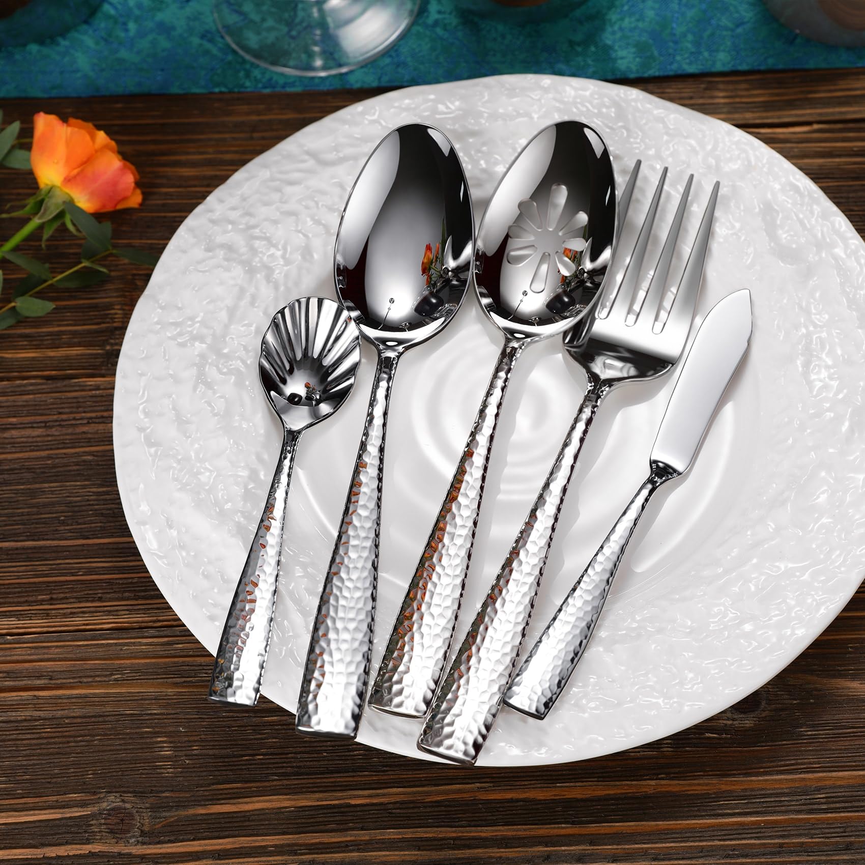 KEAWELL Louis hammered finish adds refined style to table settings