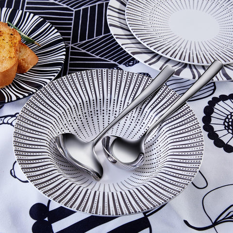 KEAWELL Louis sauce drizzle spoon with spout for mess-free pours.