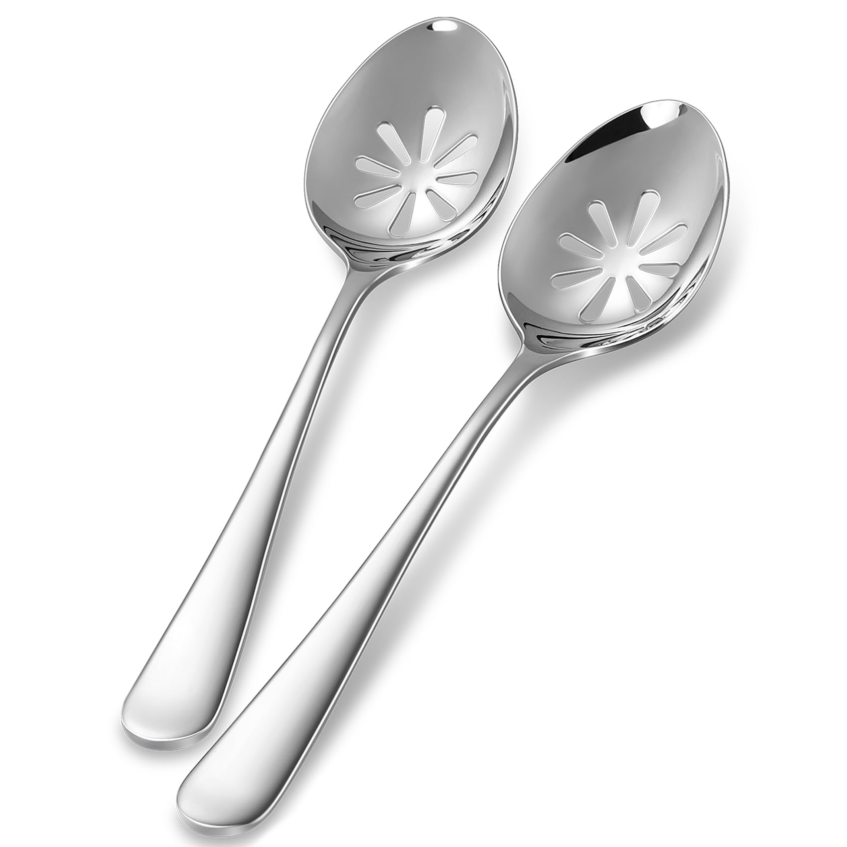 Keawell Louise slotted spoon rim detail for efficient draining
