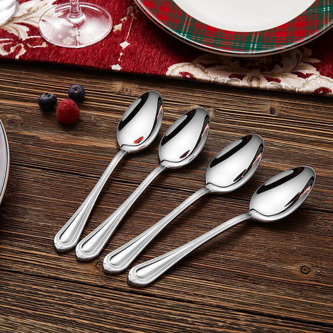 KEAWELL Pearl Edge spoons with bright polished finish