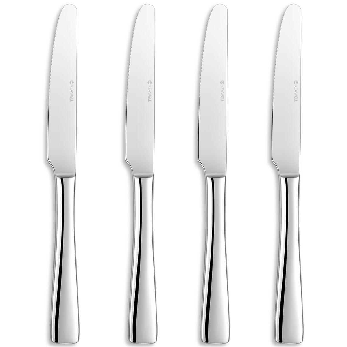 Keawell Louis Dinner Knives 4-piece set front view for sturdy construction