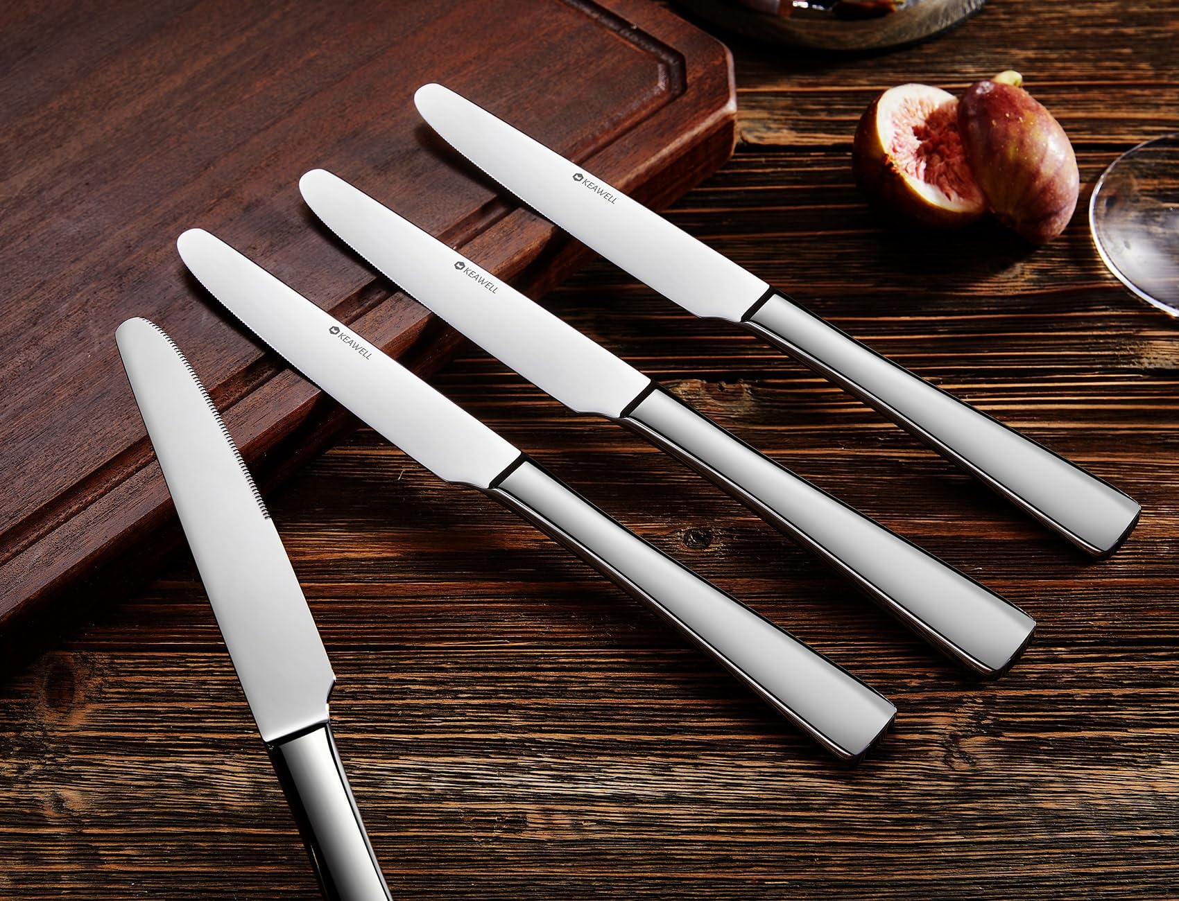Keawell Louis Dinner Knives 4-piece set handling for comfortable use