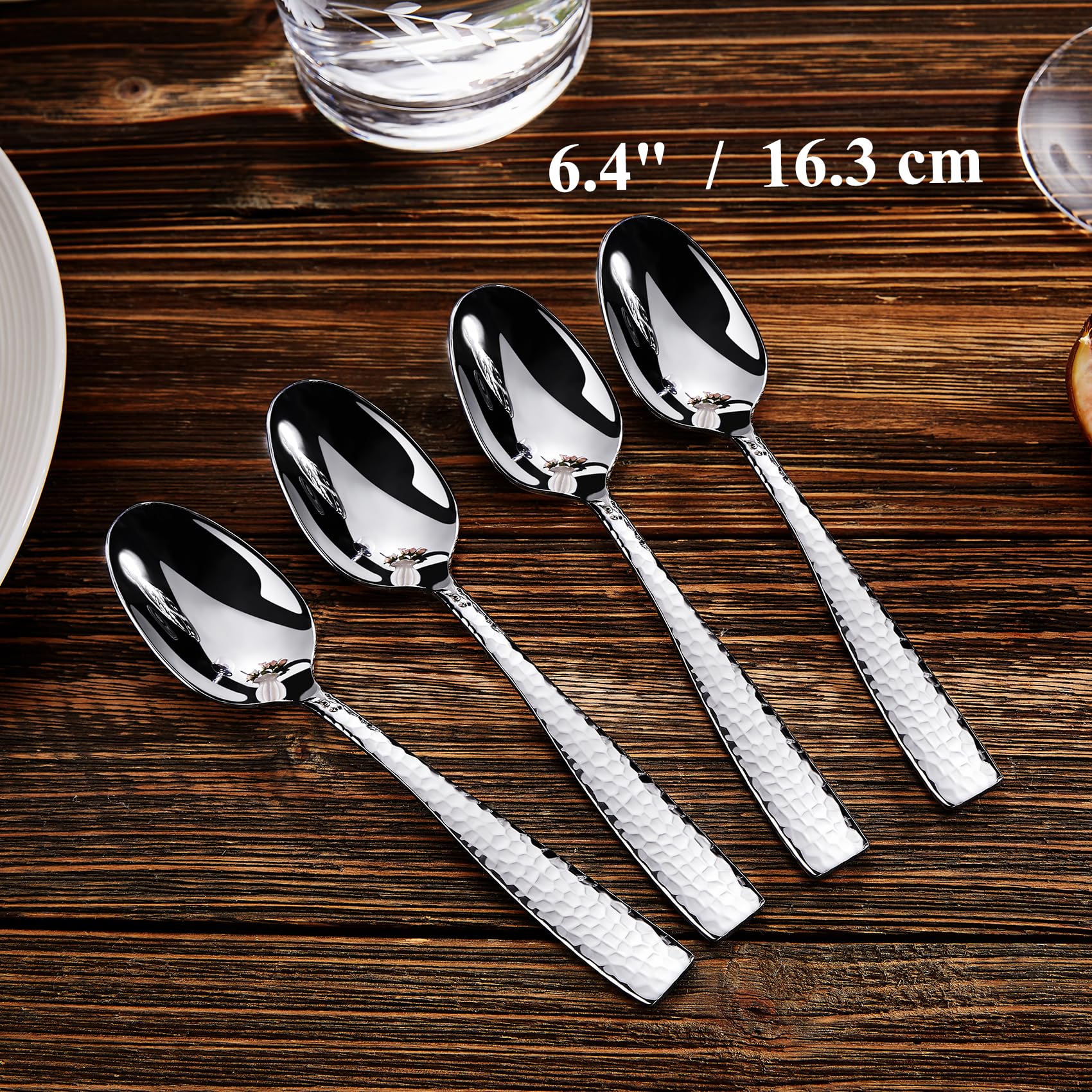 KEAWELL spoons with mirror finish, elegant dining presentation