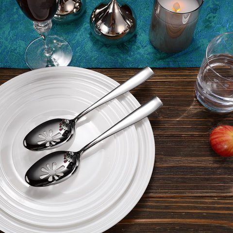 KEAWELL squared edge design utensils for modern, confident table presentation.