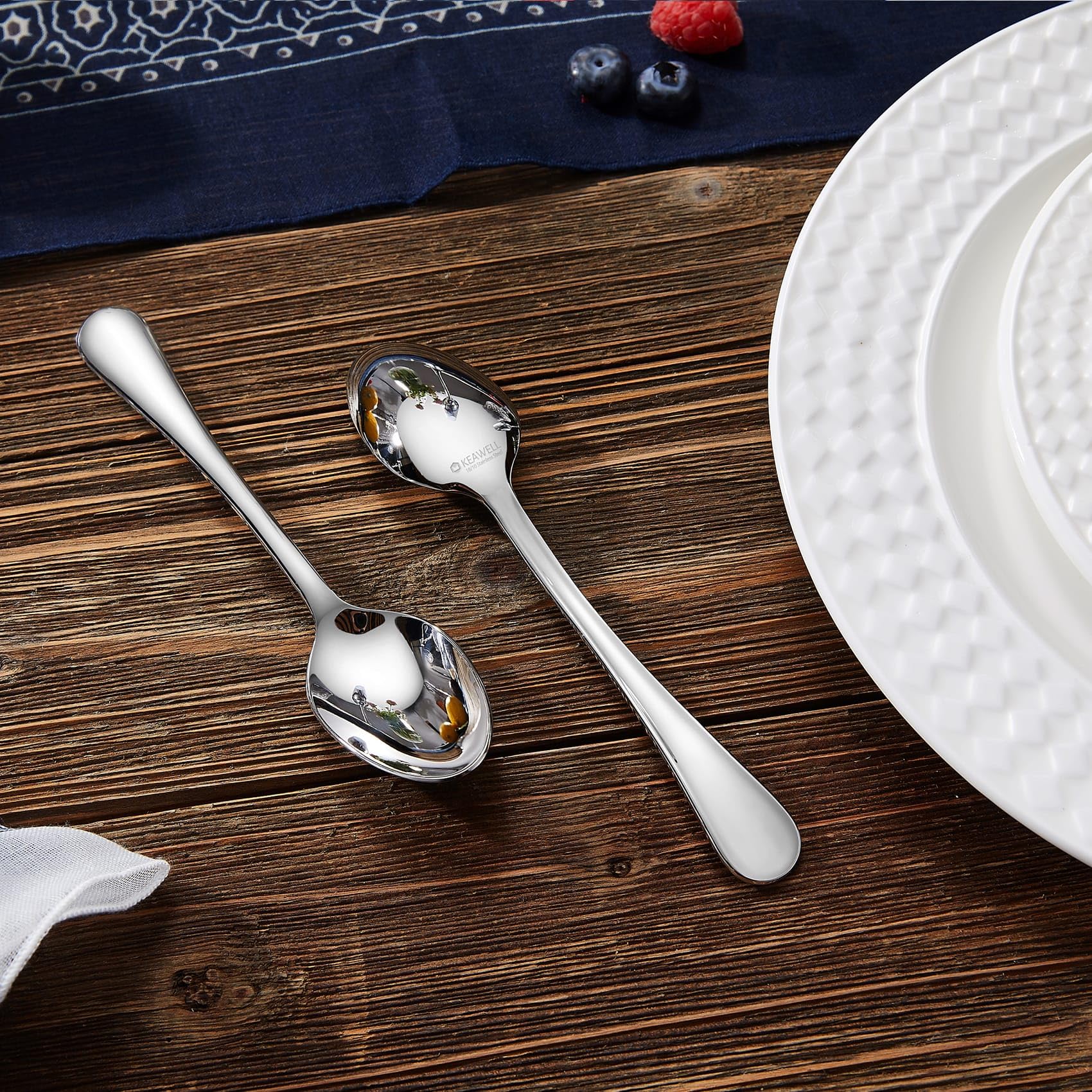 KEAWELL Verona mirror-finish handle detail emphasizes premium craftsmanship and safe edges