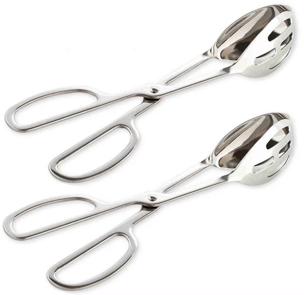 KEBE 2-Pack serving tongs with 10 inch length, ideal for buffet setups.