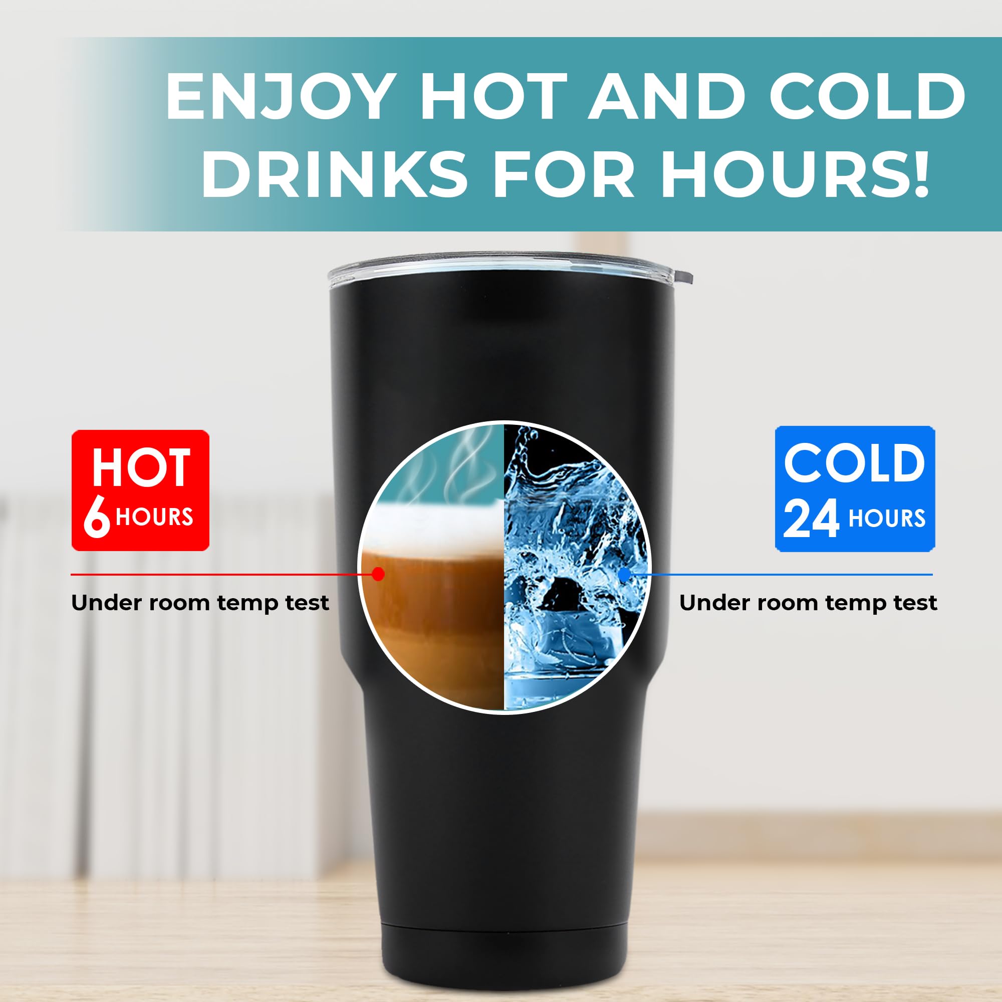 KEDRIAN stainless steel double-wall insulation keeps drinks cold or hot.